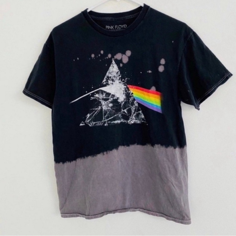 Pink Floyd Bleached Dark Side Tee Medium